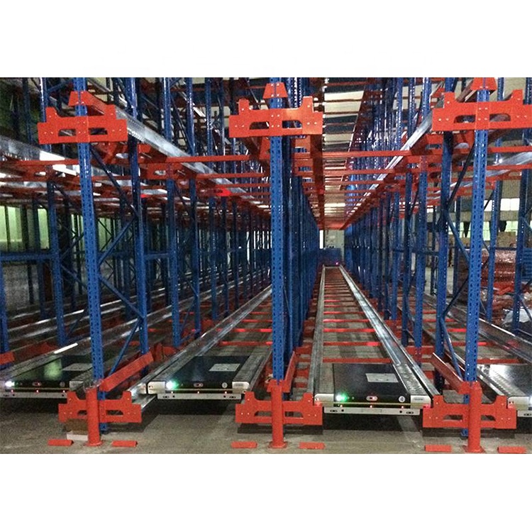 Jracking Высокой Плотности радио Shuttle Электрический мобильный паллетные стеллажи