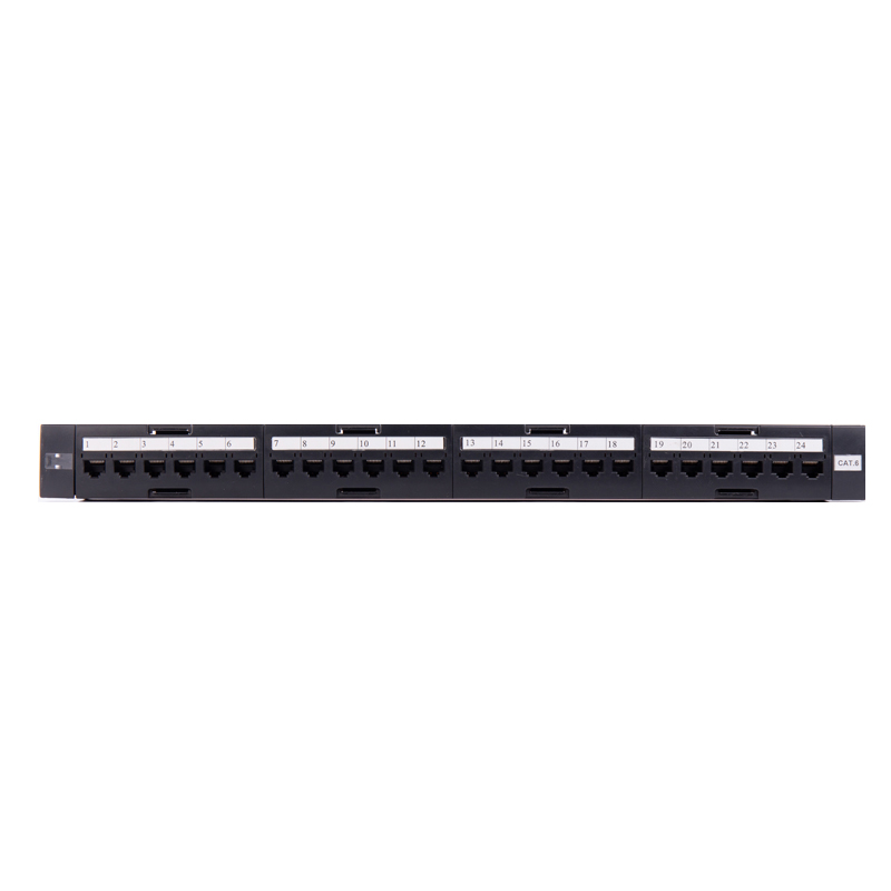 U-KCOM Cat6 UTP 1U19'' 24 порта патч-панель wihtout keystone Jack с защитной землей