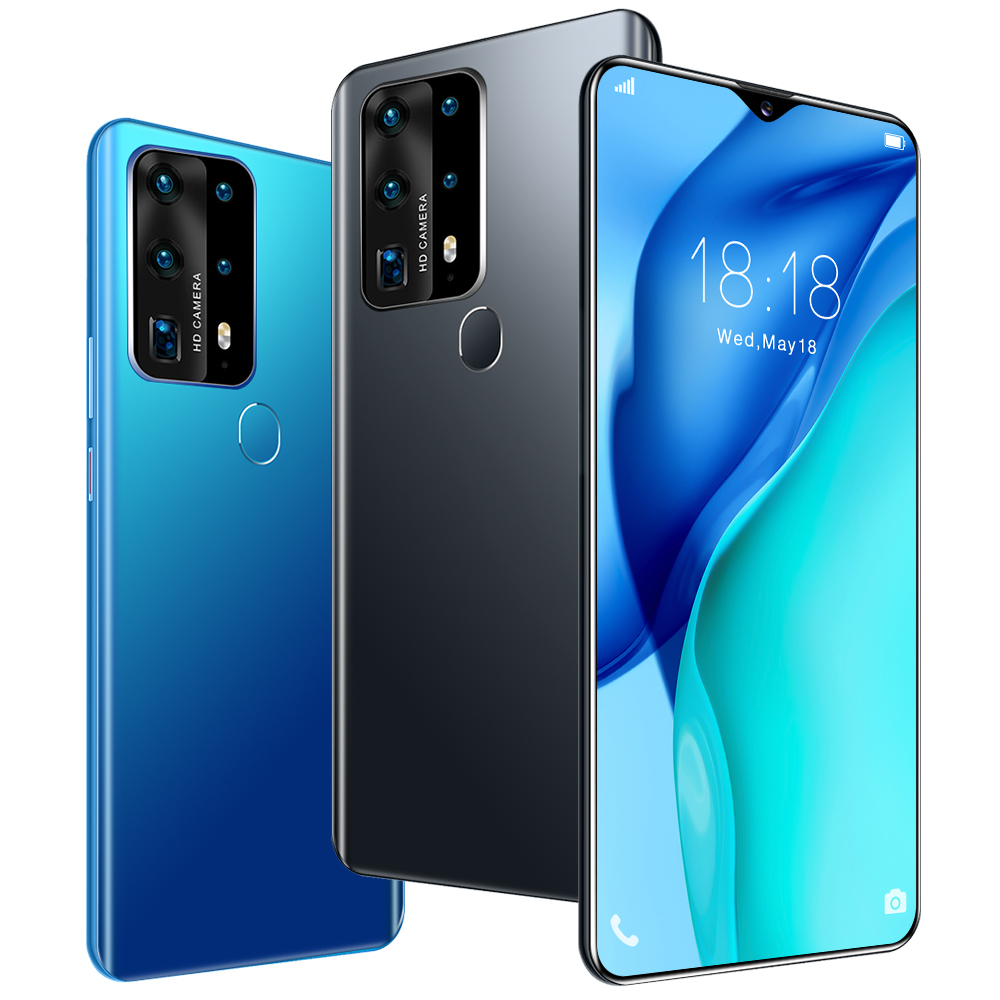 Бесплатная доставка! Глобальная версия 4G Android смартфон P40 плюс разблокированный смарт-телефонов с памятью карты памяти 64 ГБ + 128 Гб мобильный телефон
