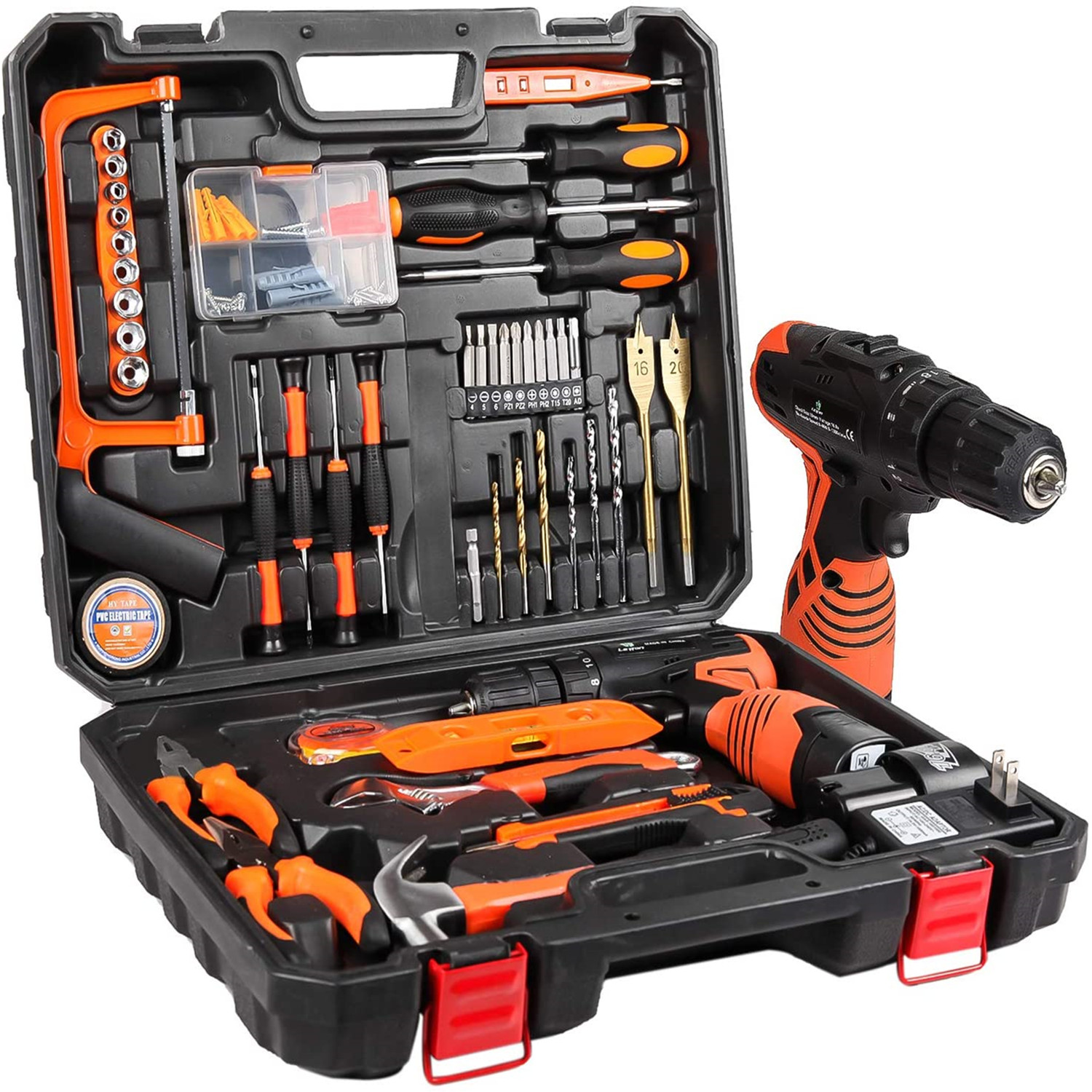 MAX Lithium Ion Cordless Drill 20V Driver Electric Cordless Hand Drill With 2 Batteries and Charger Multiple tools combina Box