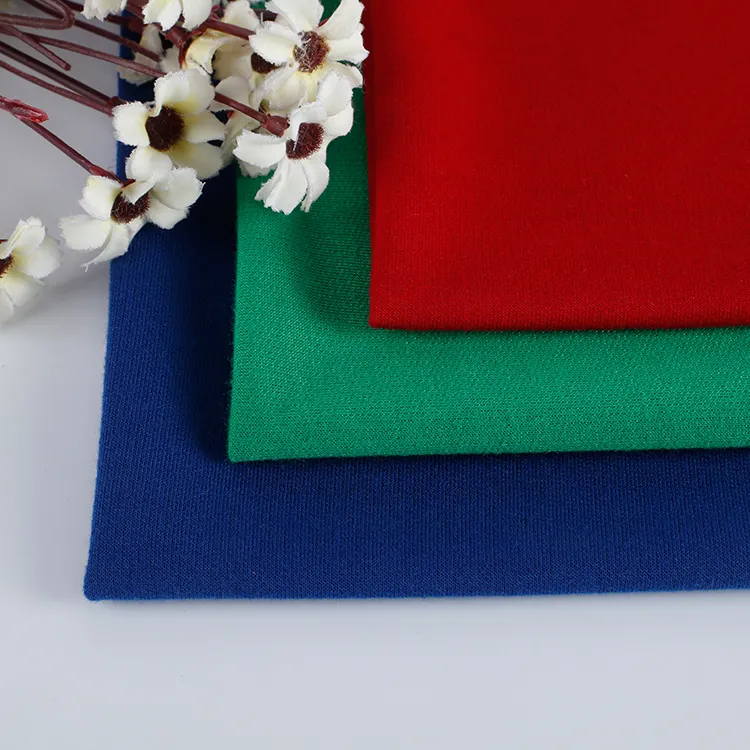W230-3 100% Polyester plain shirts soft fabric price terry fabric for sweater