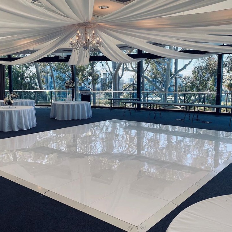 China supplier portable pure white dance floor for wedding party