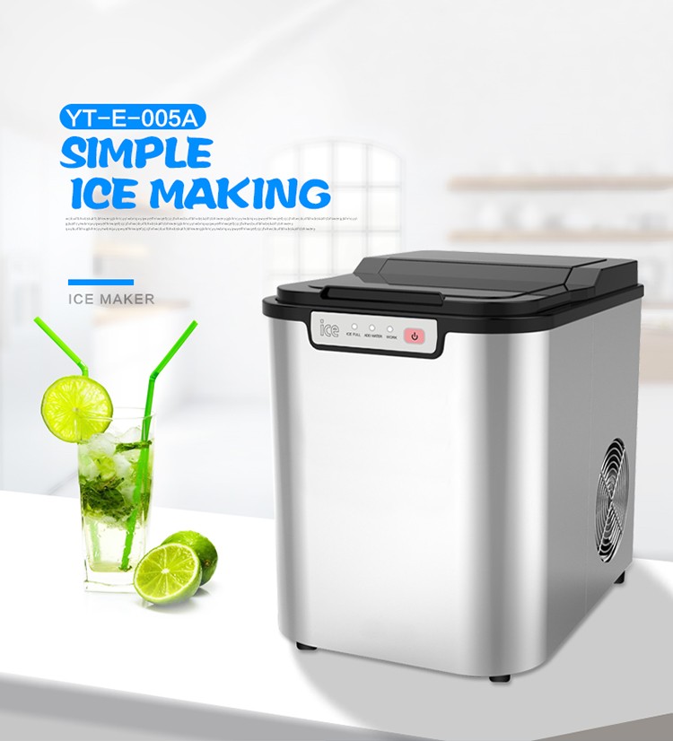 High Quality Guarantee 2.8L Mini Shape Automatic Electric Ice Making Machine One Button Operation Ice Cubes Maker Ice Machines