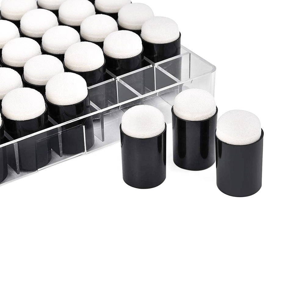 21348 Unique design 3 pieces finger sponge brush craft daub chalk paint card production