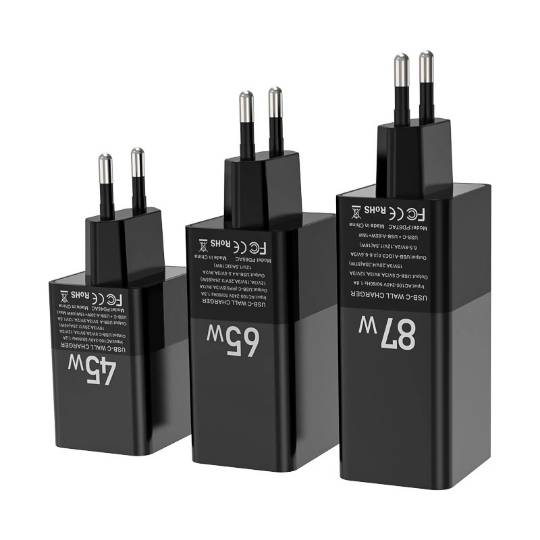 Iphone Android Mobile Phone Fast Charging UK US AU EU Worldwide Travel Charger USB Type C QI 65W PD Travel Charger Adapter