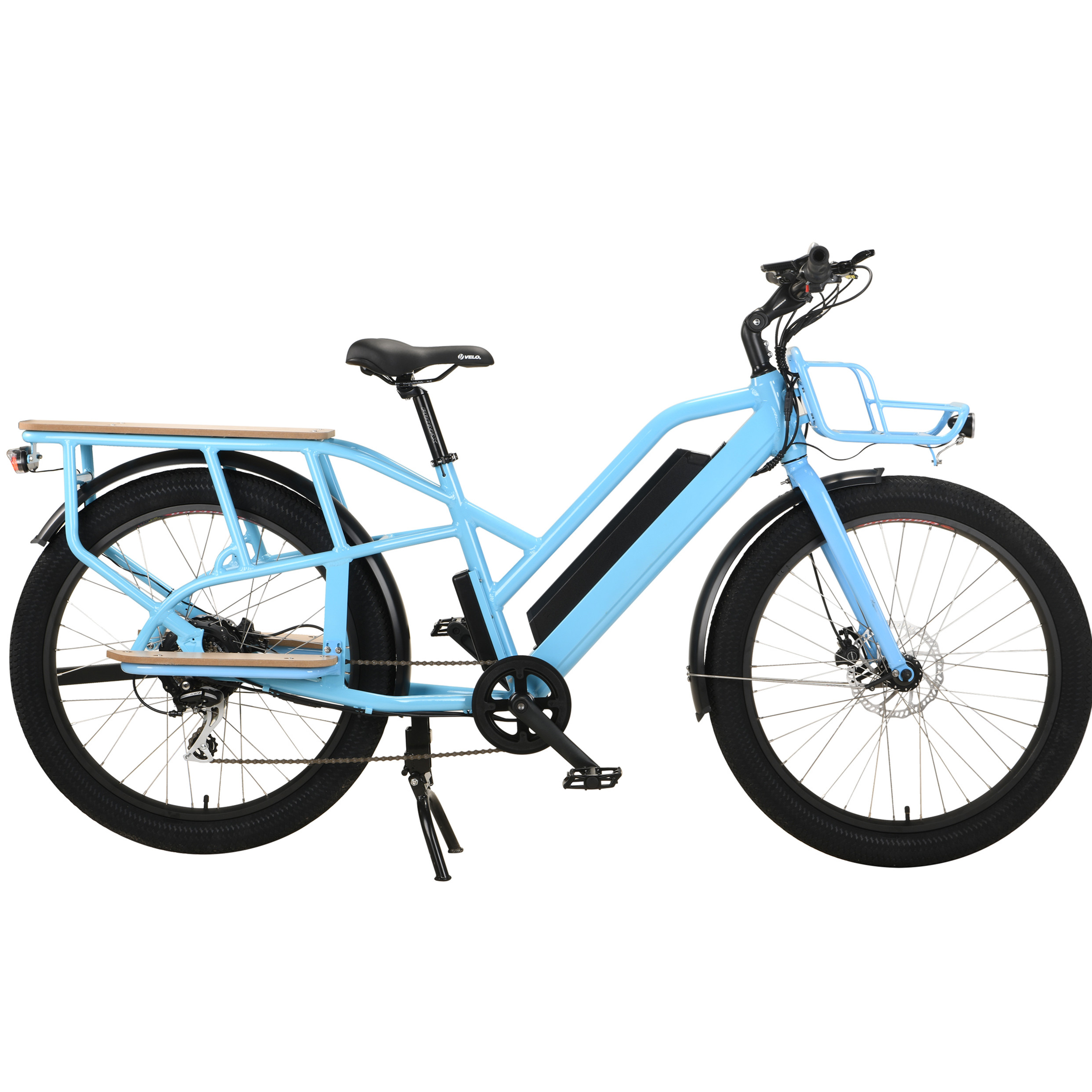Cargo delivery pizza fat bike 500w bafang motor 48v/17.5 ah li-ion battery electric bicycle