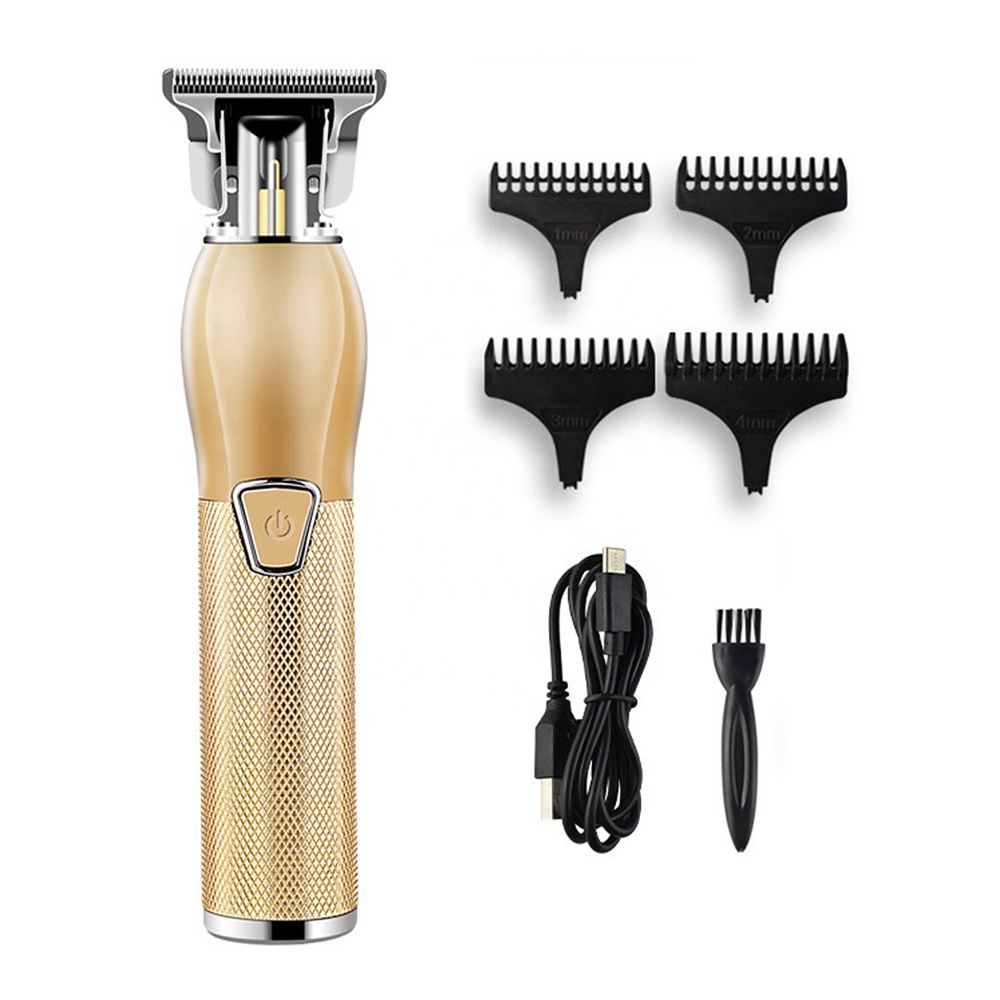 Gold Men Kids Trimmer Beard Shaver Haircut Grooming Kit