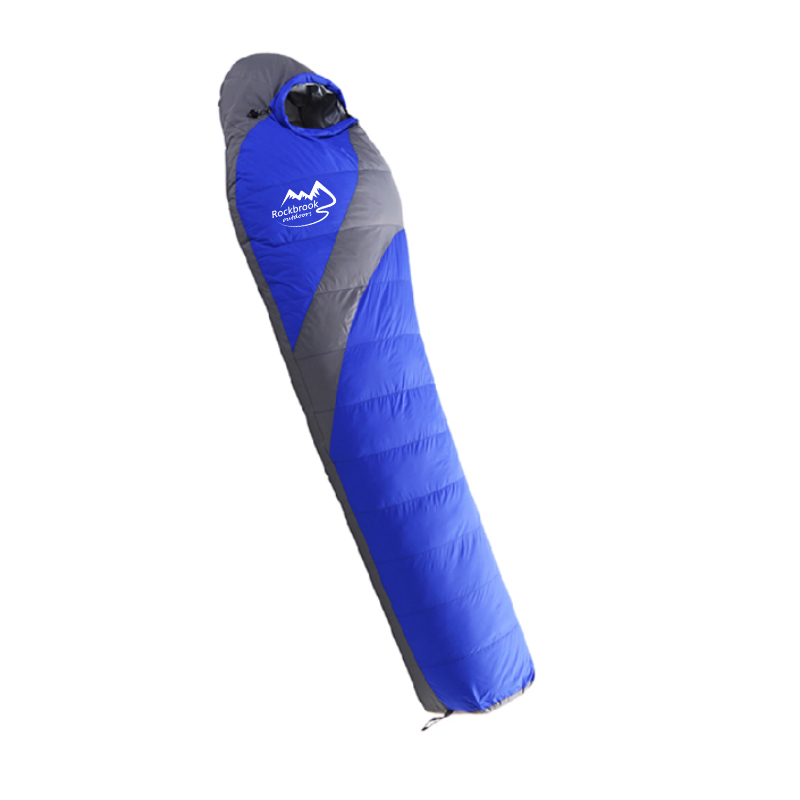 Portable Single Backpacking Sleeping Bags 4 Season Camping Traveling Trekking Thermal 1000 Fill Goose Down Sleeping Bag