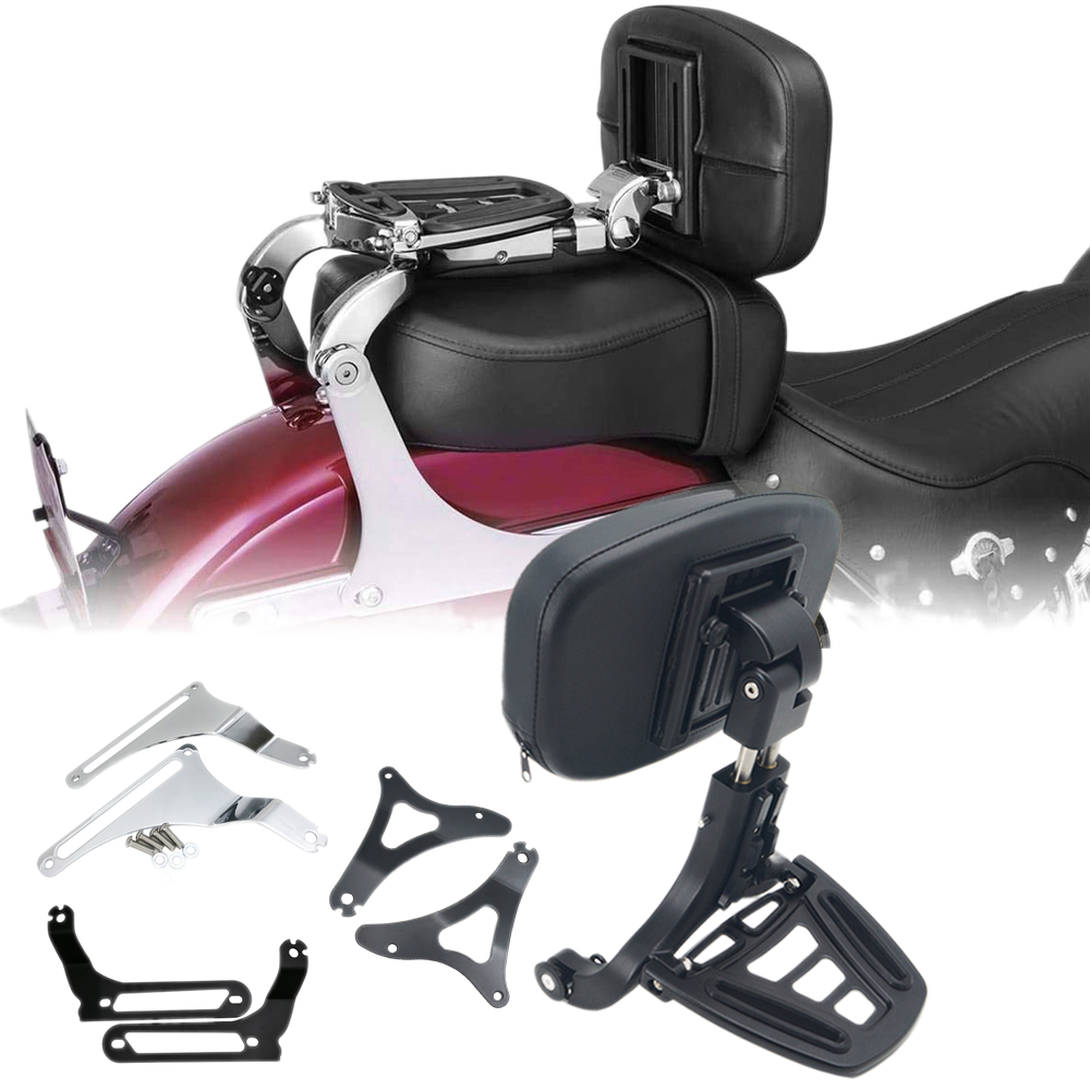 Backrest Motorcycle Multi-Purpose Driver Passenger Backrest For Dyna Softail Breakout Sportster XL 883 Touring Road King