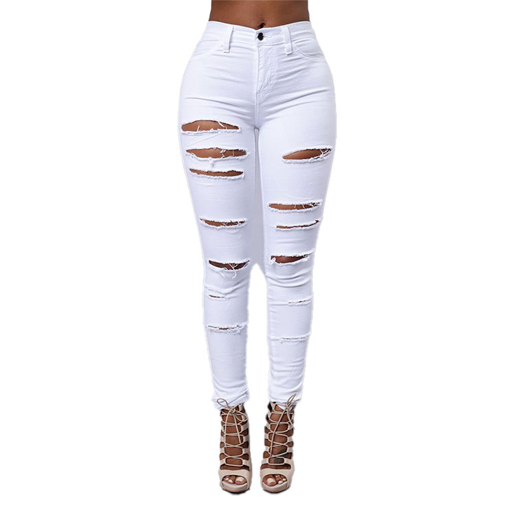 Streetwear Casual Sexy Girl Jeans Pants Tight Pencil Pants Skinny Jeans For Women