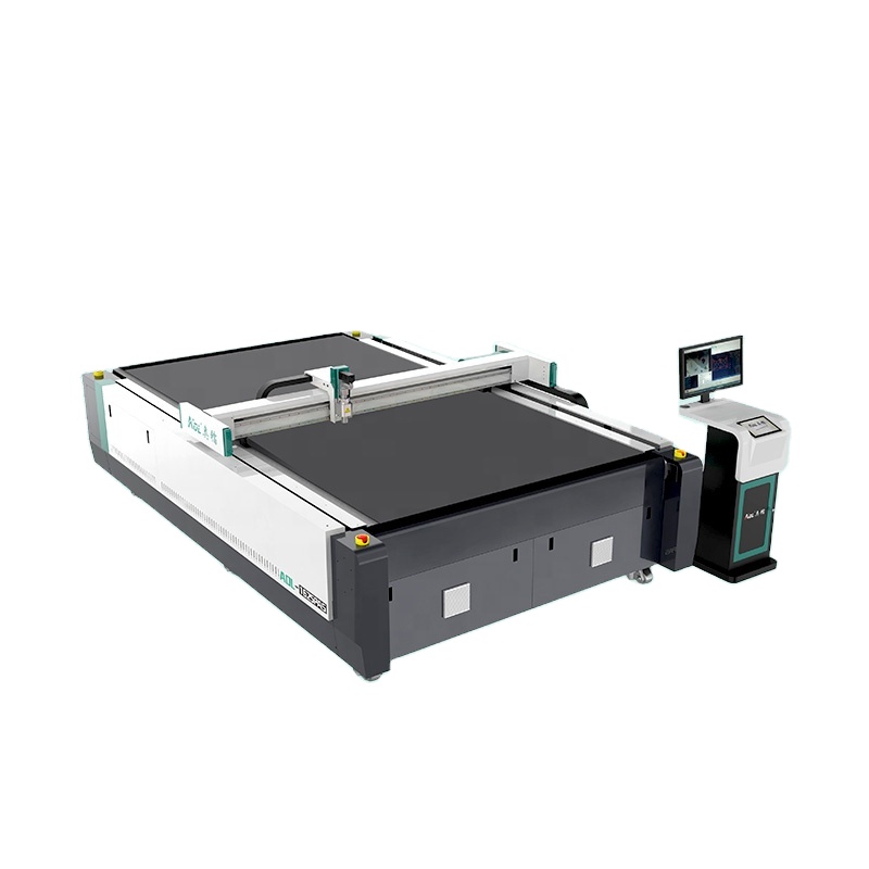 AOL1500T new automatic CNC jersey knitted garment fabric knife cutting machine with auto feeder for sale
