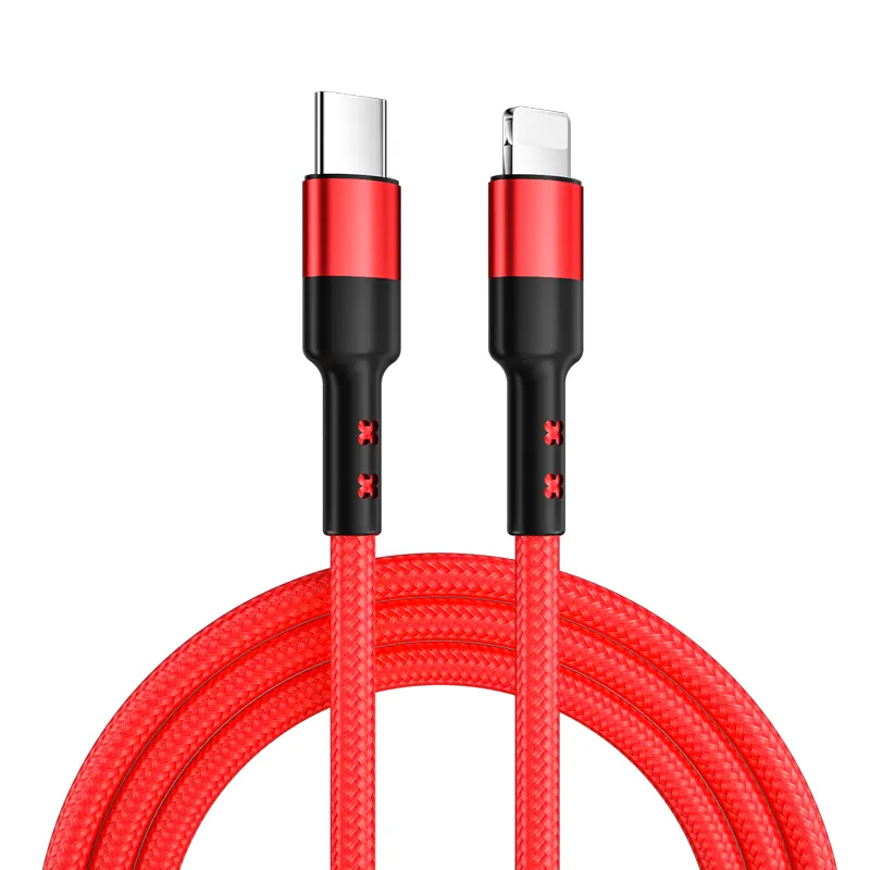Farsince плетеный кабель с разъемом USB типа C для светло-ning кабель быстрой зарядки PD кабель 18w быстрое зарядное устройство кабель для зарядного устройства для iphone
