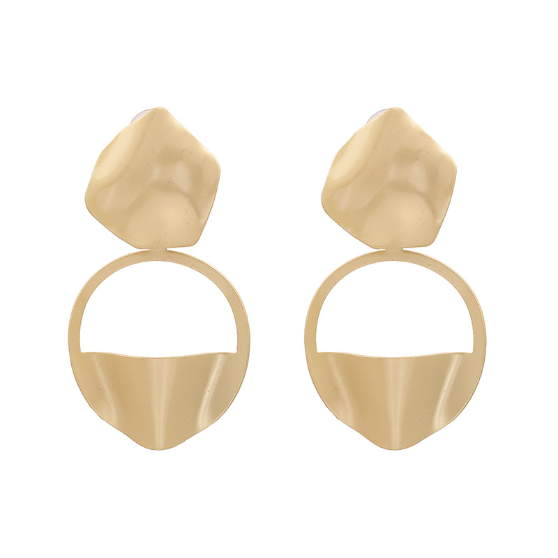 JJ53148 Wholesale Retro Alloy Gold Geometric Alloy Geometric Earring