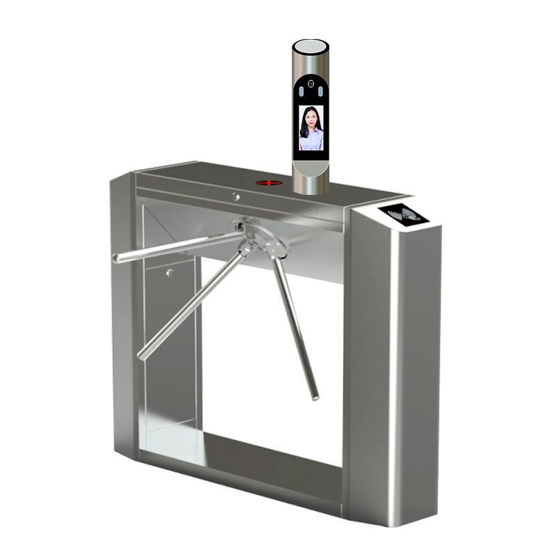 Access Control Turnstile Gate Coin Acceptor Gate Cost Effective 304 Stainless Steel Half Height Vertical Tripod Turnstile