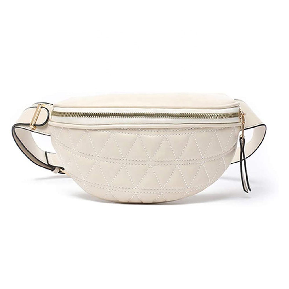 luxury quilted PU girls fanny pack designer custom women fanny pack purse