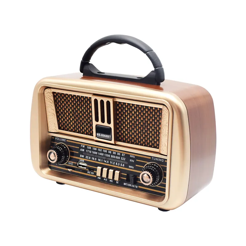 Портативное многополосное радио AM FM SW, деревянные коробки, беспроводной интернет-радиоприемник с USB TF-картой