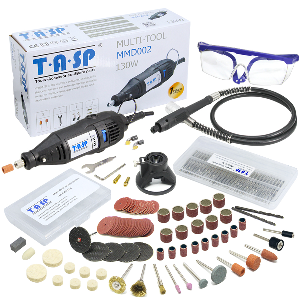 220V 130W Variable Speed Engraver with 140pcs Accessories & Attachments Electric Mini Drill Set Rotary Tool Kit Power Tools
