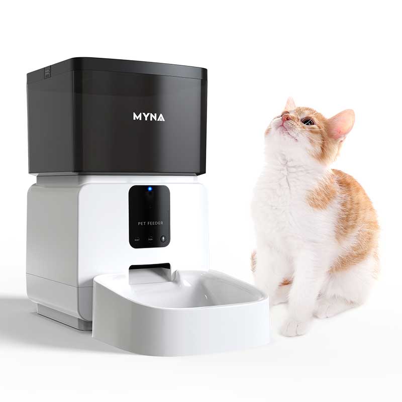 Wifi Remote Tuya App Smart Food Dispenser Slow Feeder Pet Bowl Set For Dog Cat Small Animals