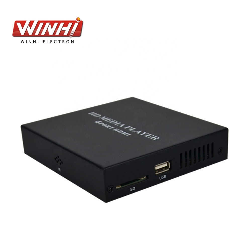 MPC1080P-4PO рекламное устройство, экран, рекламный видеопроигрыватель 1920 1080p, цифровая вывеска, 4 выхода сигнала одинакового разрешения