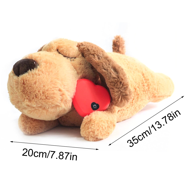 Cute Heartbeat Puppy Behavioral Training Toy Plush Pet Comfortable Snuggle Sleep pet toys marvel pet toys