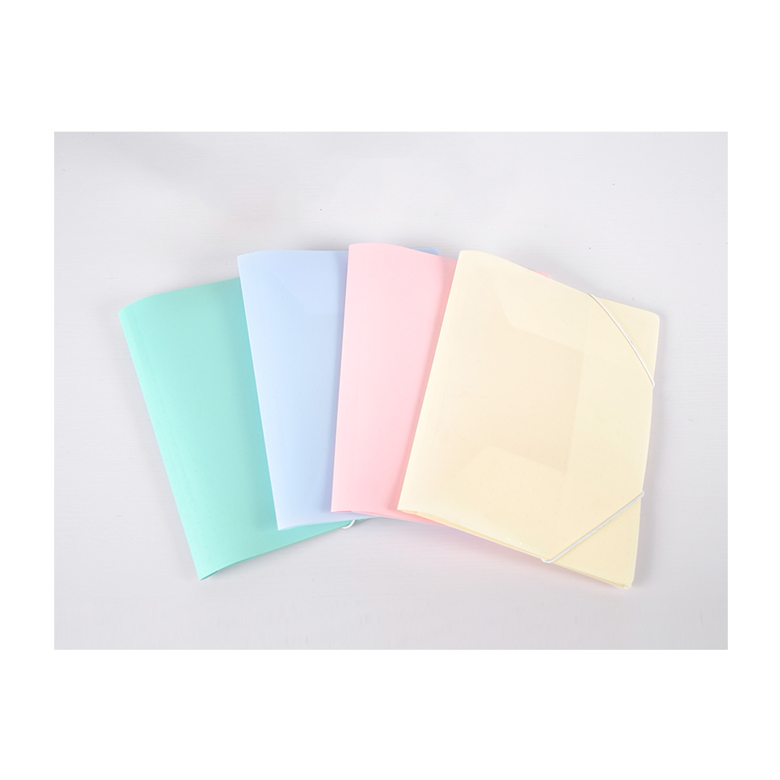 A4 Size Assorted Colors Plastic 3 Flap Folder Elasticated 3-Flap Folders Suitable for A4 Documents