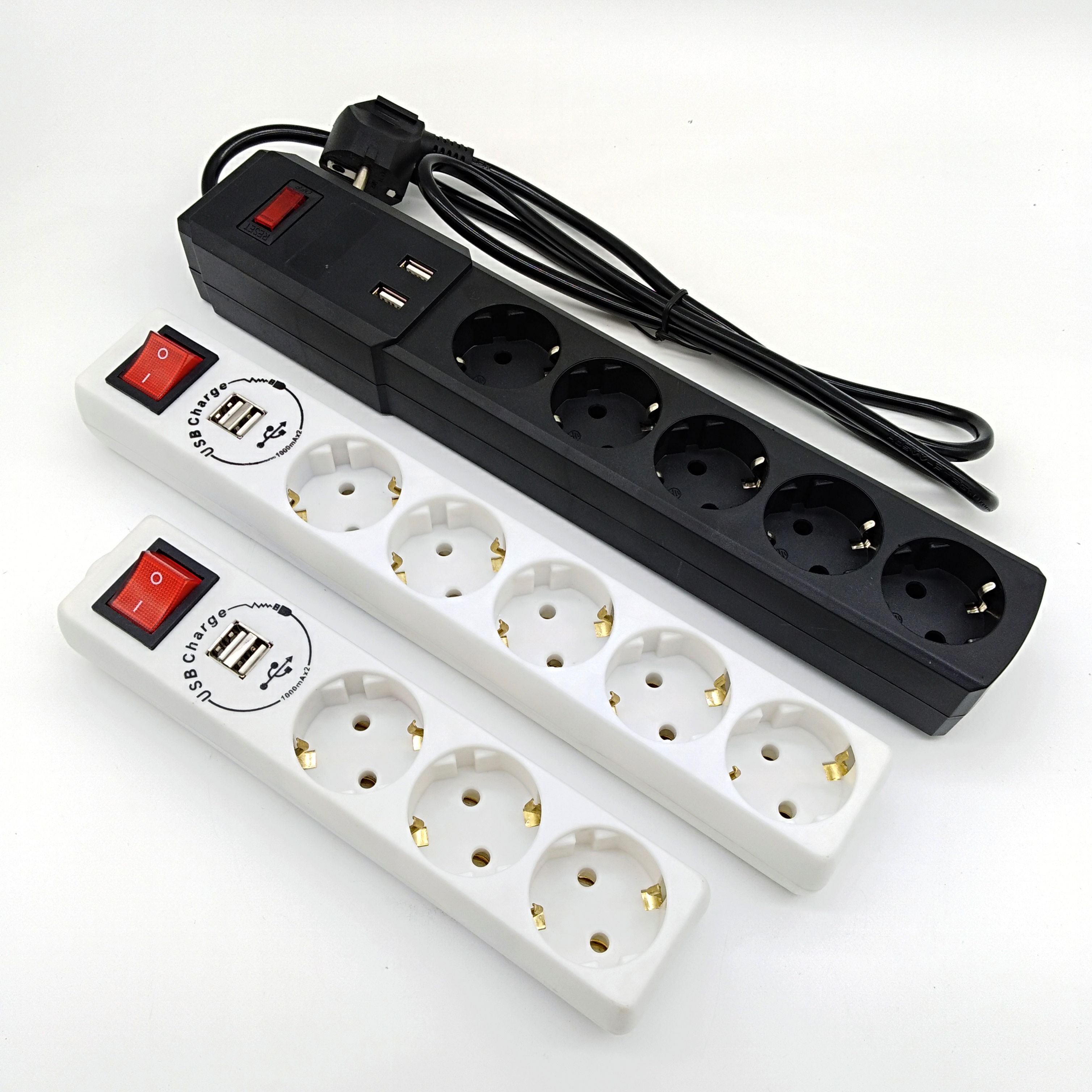 3-6 выходов Германия розетка удлинителя 16A 250V французский удлинитель с USB