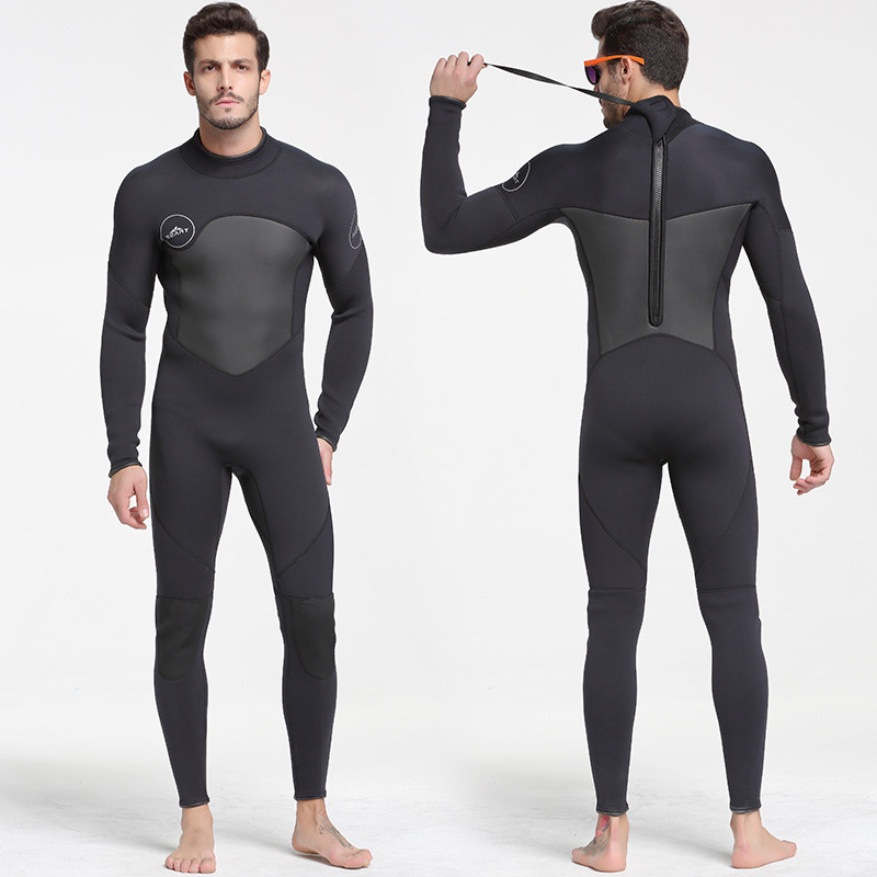 New men's neoprene 5MM one-piece wetsuit cross-border thick material warm diving surfing swimsuit