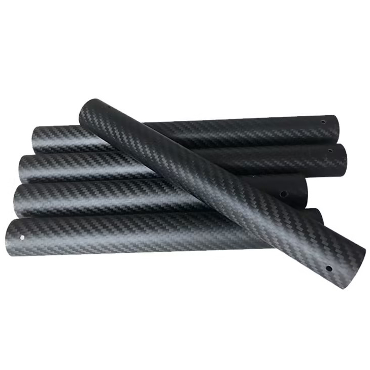 HENGLV High quality 40mm 50mm 60mm 70mm 80mm carbon fiber tube 2 meters long 3K Carbon Fiber Tube Wrapped Carbon Tube