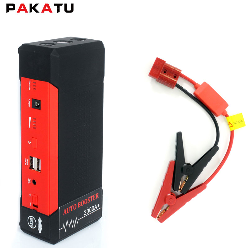 Автомобильный аккумулятор для баттареи jump starter kit 24000 ма/ч, 2000amp пиковое значение тока ноутбук зарядное устройство с usb кабель для 12 Вольт Дополнительный внешний аккумулятор для заводки автомобиля