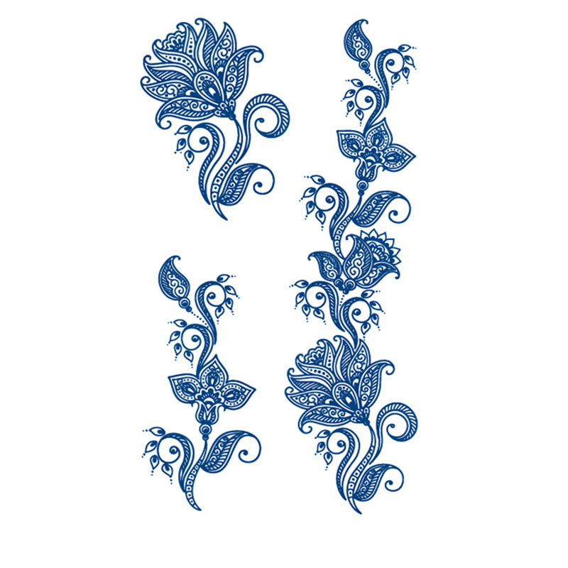 Wholesale Custom Fashion water transfer Body Art waterproof Temporary Body Tattoo Sticker