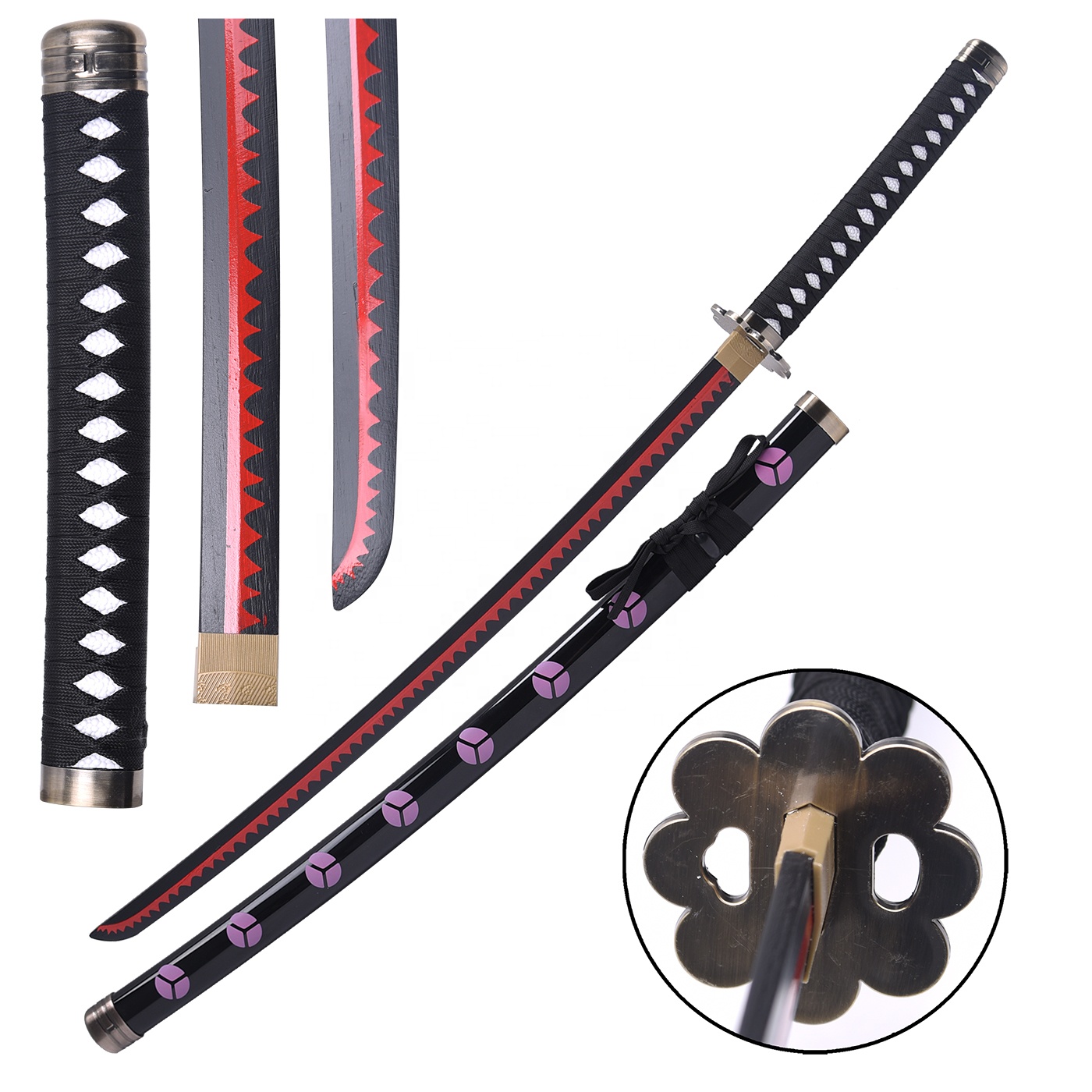 Fast Sales Bamboo Sword One piece Roronoa Zoro Shushui Sword Katana Toys Wooden Sword
