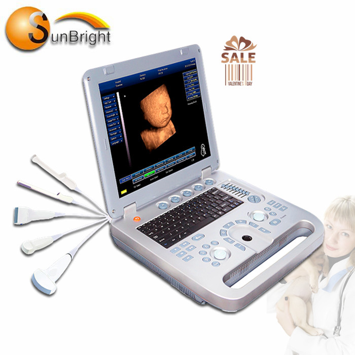 SunBright Самый дешевый ноутбук 3d качество ультразвуковой аппарат эко-допплерометр Sun-800D