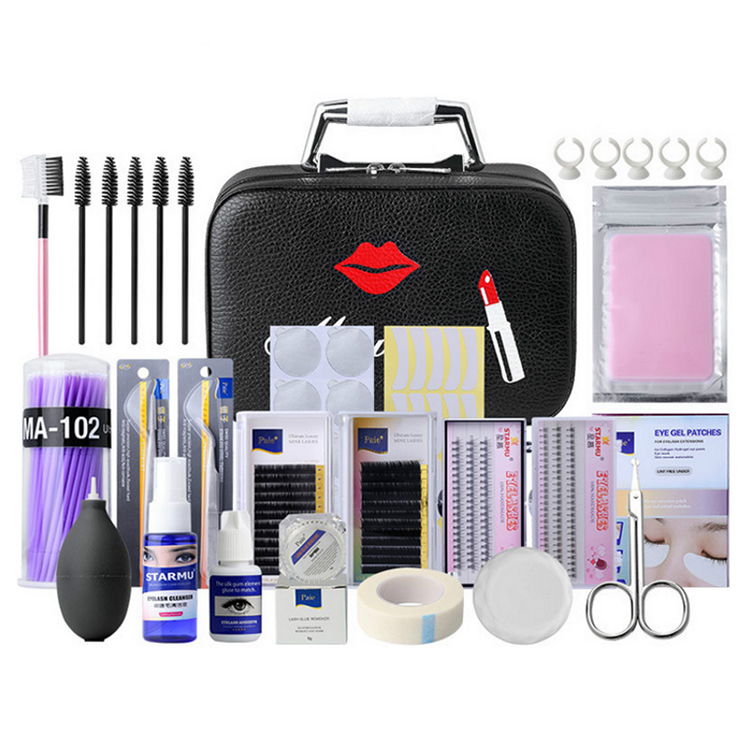 22pcs/set Eyelashes Extension Practice Exercise Kit Eye's Makeup Set Grafting Eyelash Tools Kit Lashes Natural Soft OEM ODM