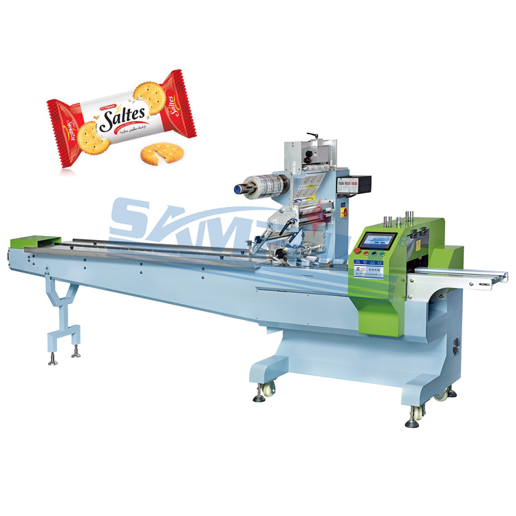 Automatic Pillow Type Wrapping Machine Biscuit Cantanir Packing Machine Chocolate Wrapping Machine