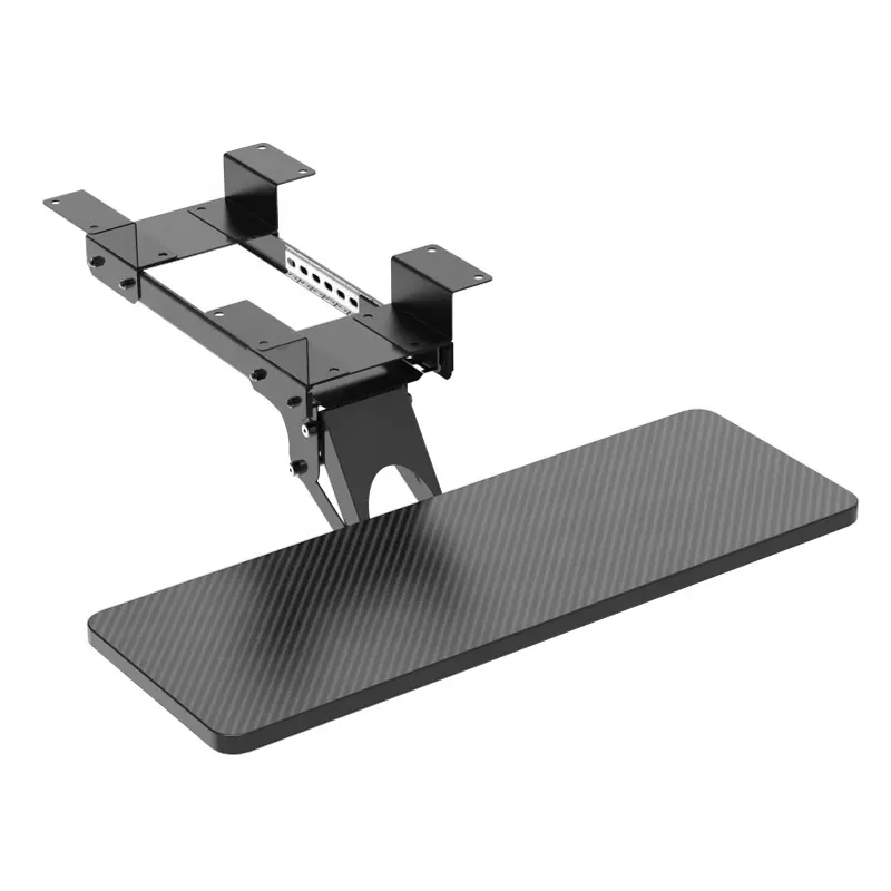 Fast Delivery Ergonomic Modern Slide Out Rotating Mouse Bracket Keyboard Tray Under Desk