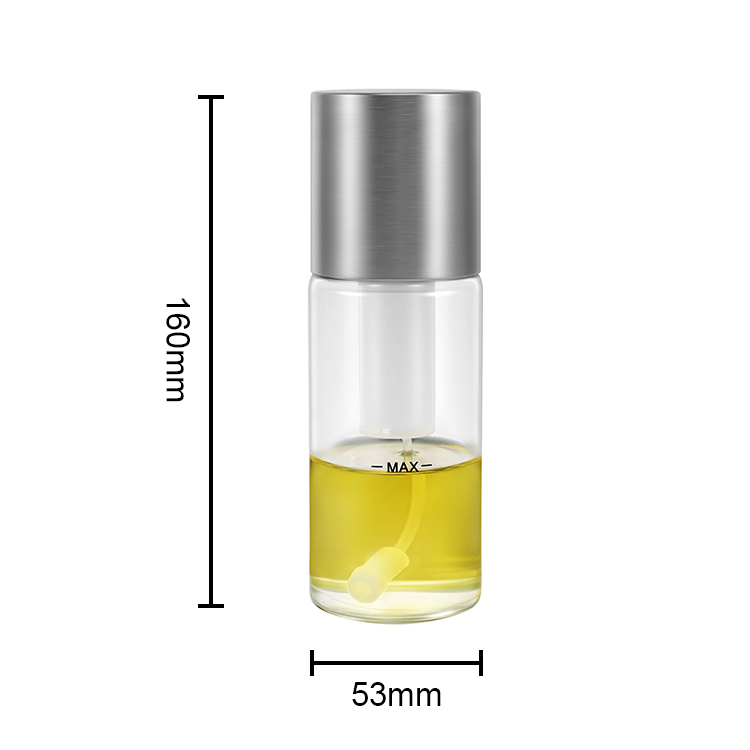 Tabletop 70ml pump dispenser mist sprayer vinegar dispenser set oil spray bottle for cooking stainless steel