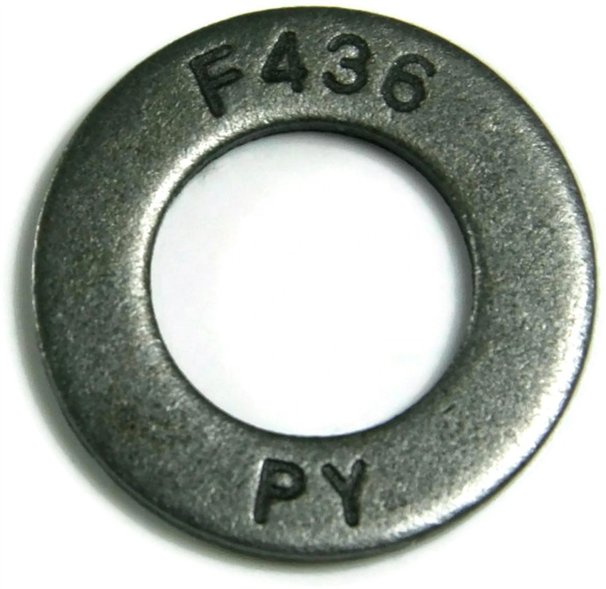 ASTM f436 круглая структурная плоская шайба, Термообработанная стальная шайба