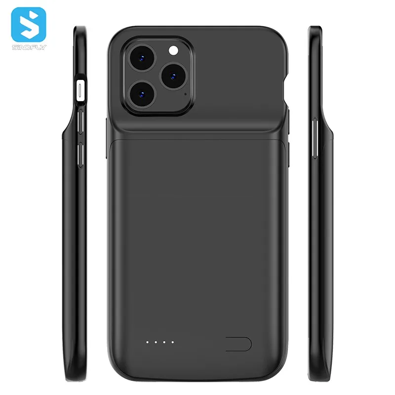 Черный мягкий защитный чехол из ТПУ и поликарбоната для зарядки iphone 12 mini, 4700 мАч, чехол с перезаряжаемой батареей