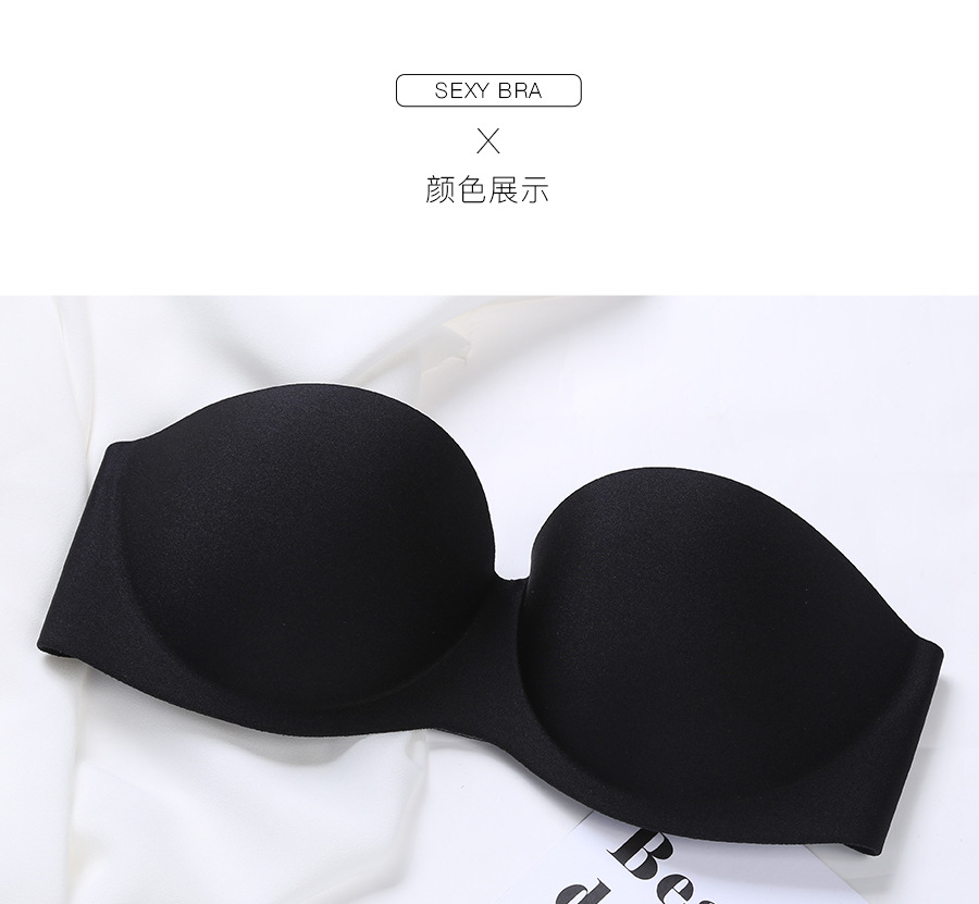 Non-slip strapless new invisible bra for women's wedding dress beauty back breast patch