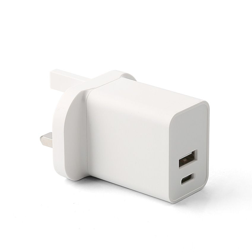 USB C Charger, Fenergy 18W PD Wall Charger USB C Power Adapter Dual Port USB Charging Adapter, Compatible for iPhone