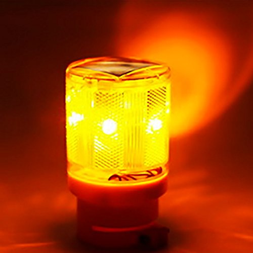 Solar Emergency Strobe Light Red Flashlight Wireless Traffic Strobe Warning Lights Flicker Beacon Road Sign Lamp