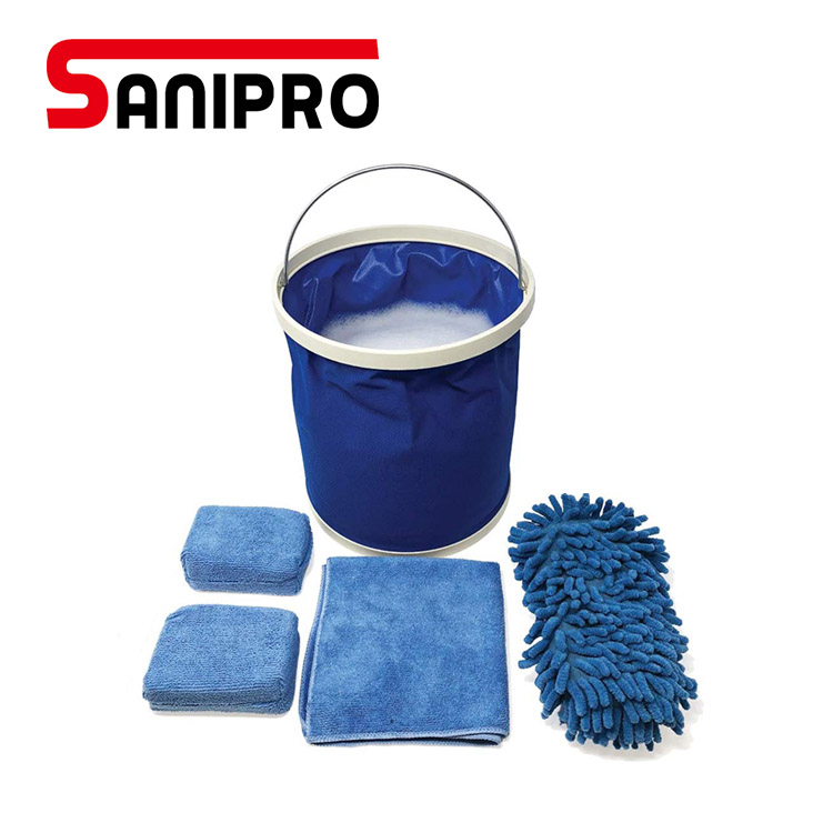 Портативная тряпка для мытья автомобиля Sanipro из микрофибры, губка, щетка для пыли, Швабра для окон и воды, СКЛАДНОЙ КОВШ, набор для мытья автомобиля