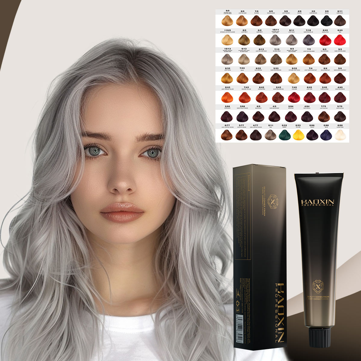 HAOXIN Famous Brand Hair Colours Hair Dye Without Chemicals Colored Hair Dye