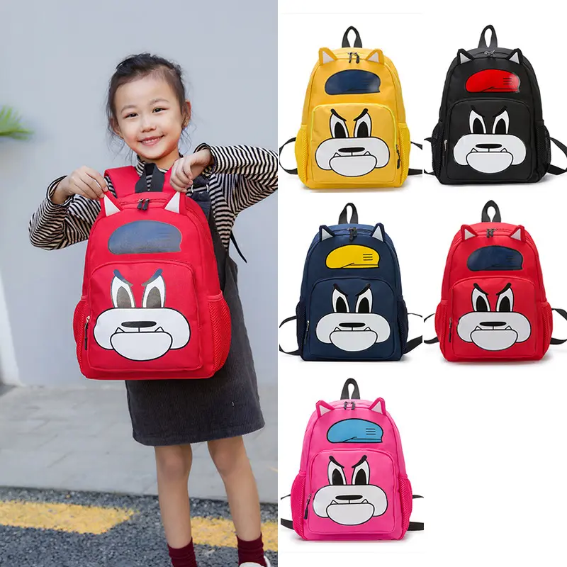KELVIN Cute Backpack Book Bags Children's Schoolbag Outdoor Travel Bag Primary School Students Backpack with Custom