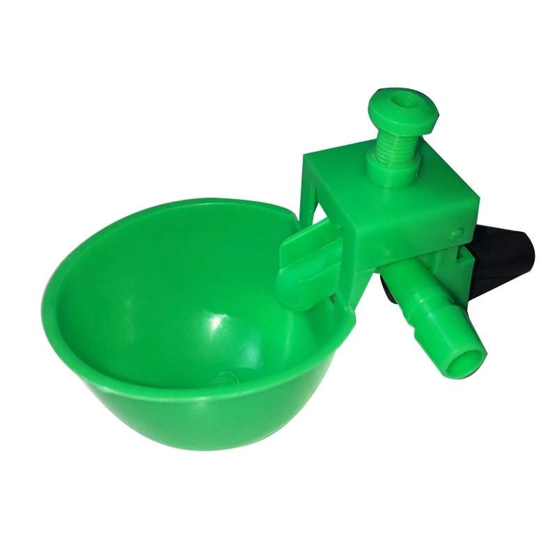 Automatic Chicken Drinker Cup New Style Green Water Nipple Drinker Waterer Cups Automatic Chicken Drinker Cups