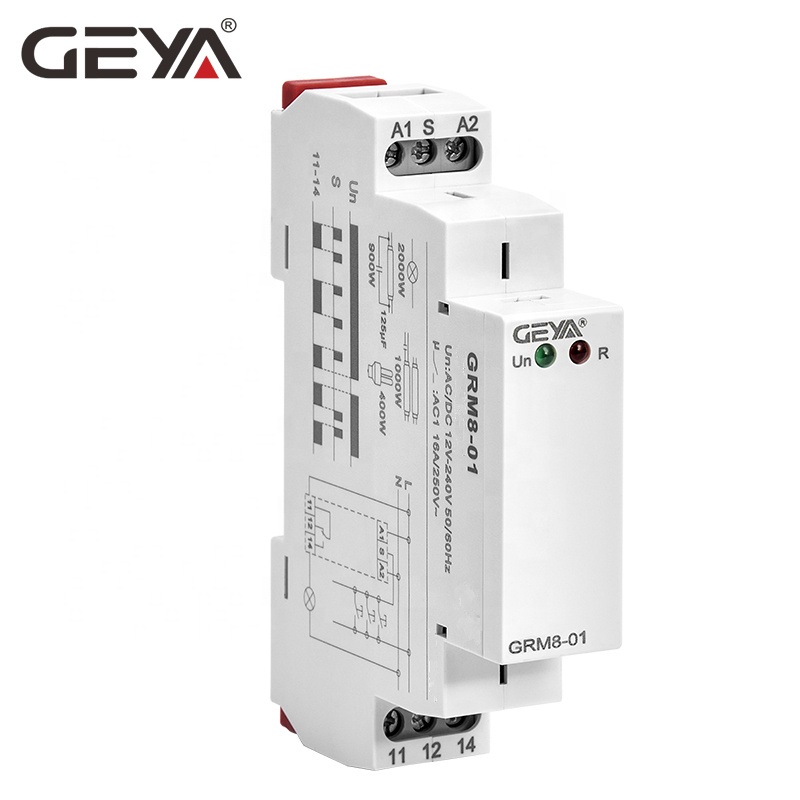 Импульсное реле GEYA Wenzhou China Factory GRM8, фиксирующее реле, одноимпульсное фиксирующее реле