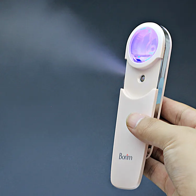 Low MOQ Pink Nano Facial Mister 10Ml Usb Rechargeable Wireless Portable Personal Face Care Moistens Nano Mist Sprayer