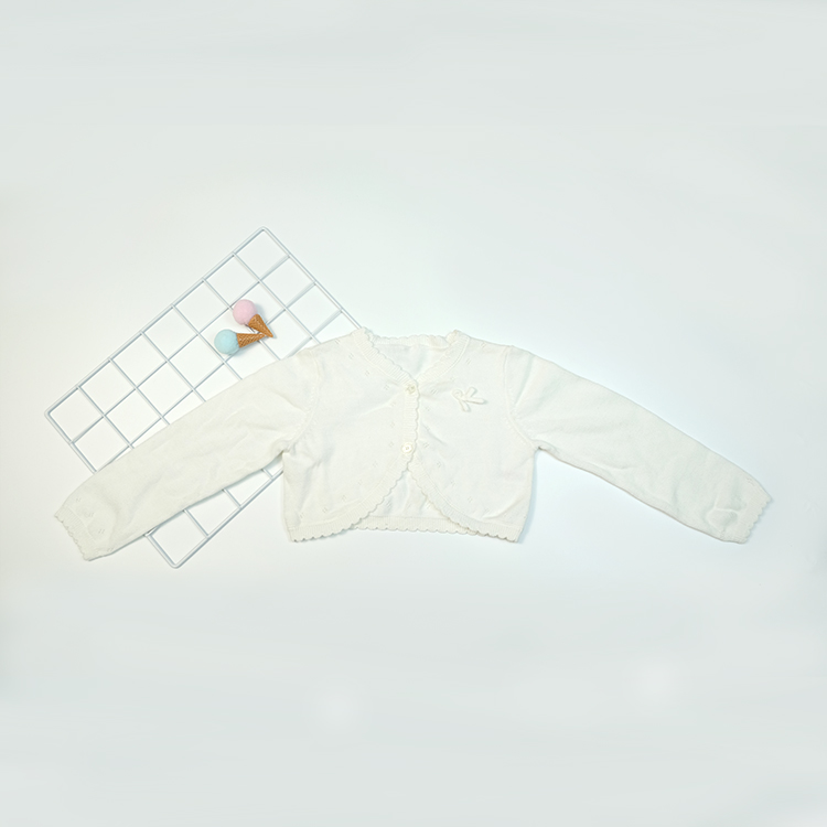 Factory ready to sale Eco-friendly white toddler infants winter wear sweaters to newborn baby girls