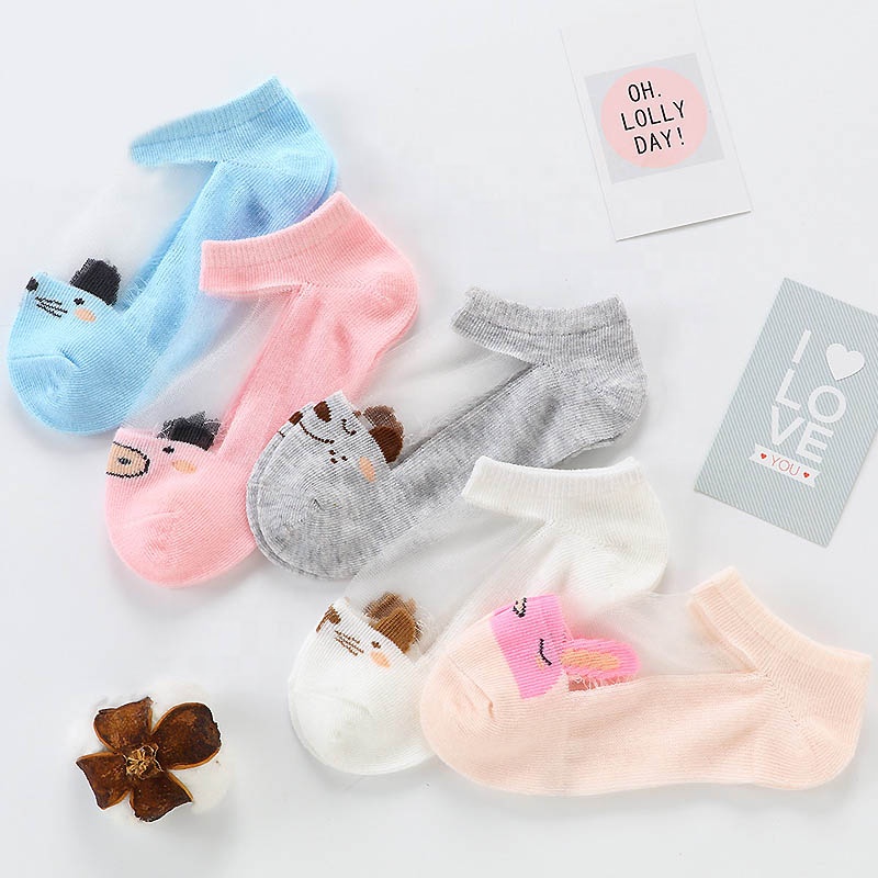 Cartoon Kids Socks 5 Pairs Cotton Crew Socks For 1-12 Years Old Children Youth Boy Girl