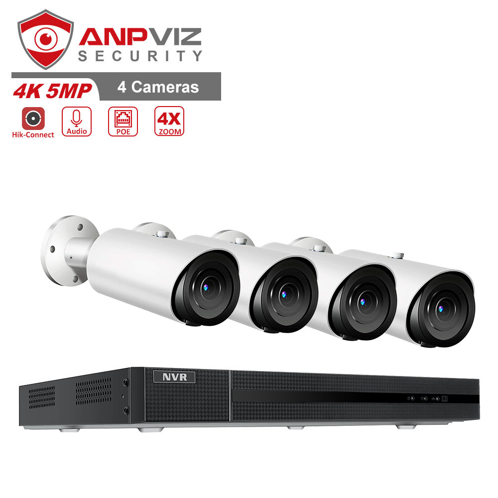 Система камер Anpviz, 5 МП, H.265, 16 каналов, 4K, IP66